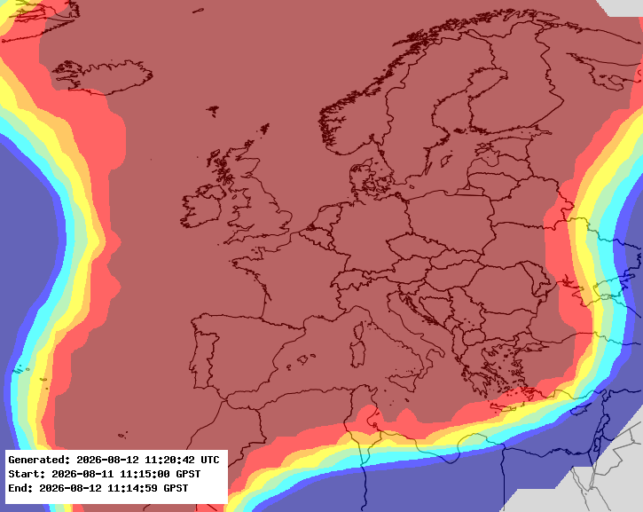EGNOS Availability Map