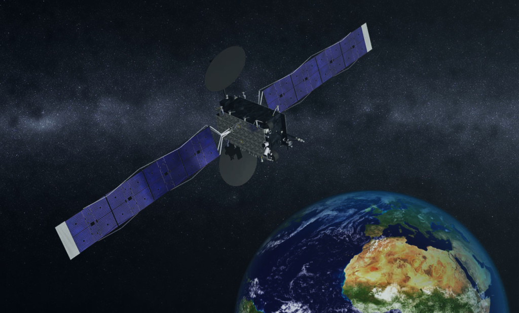 EGNOS system release: GEO-3 satellite enters operational status Satellite orbiting over the earth