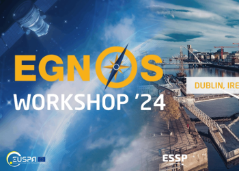 Aerial image of Dublin announcing the EGNOS workshop