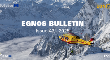 EGNOS Bulletin cover helicopter mountains